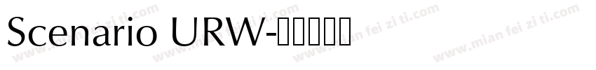 Scenario URW字体转换